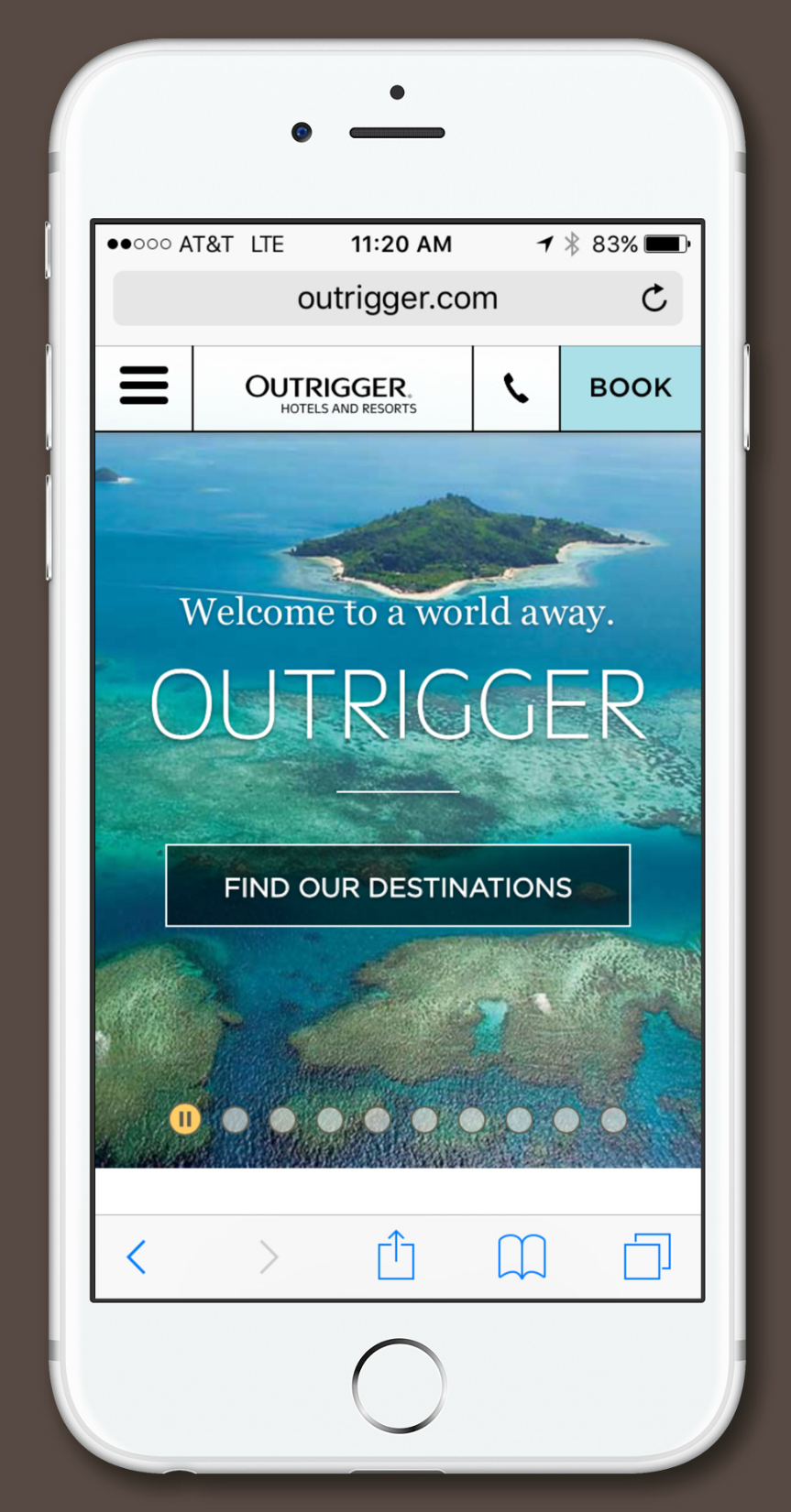 outrigger travel agent site