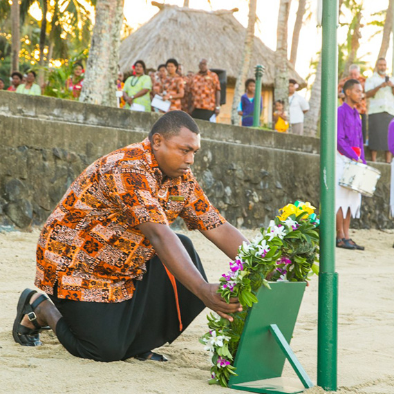 Anzac traditions honored at Outrigger Fiji Beach Resort and Castaway Island, Fiji
