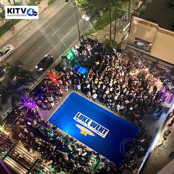 Community Celebrates Eddie Champion Luke Shepardson at Waikiki Bash