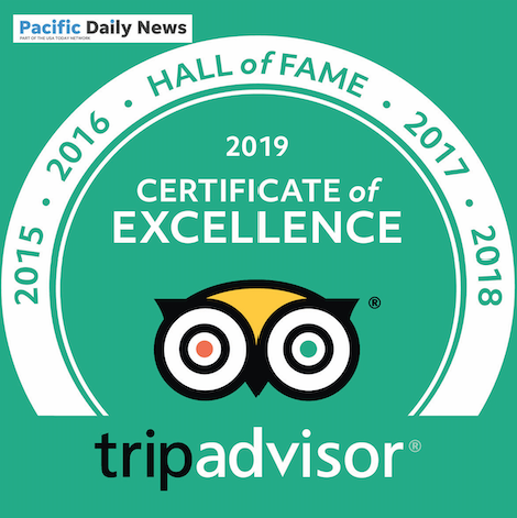 Outrigger Guam Beach Resort named in TripAdvisor's 2019 Hall of Fame