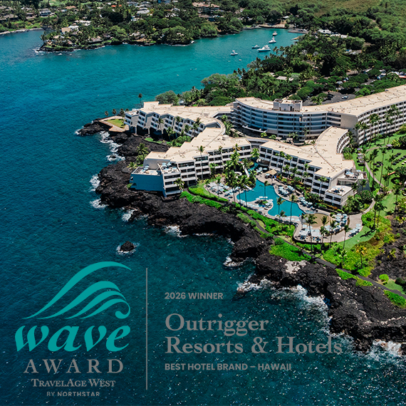 OUTRIGGER Earns Ninth Consecutive TravelAge West WAVE Award While 16 Resorts Receive Tripadvisor Travelers' Choice Recognition